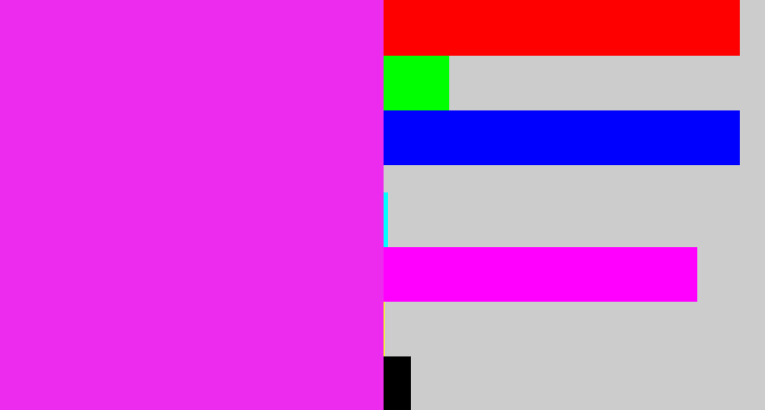 Hex color #ec2bee - pink/purple