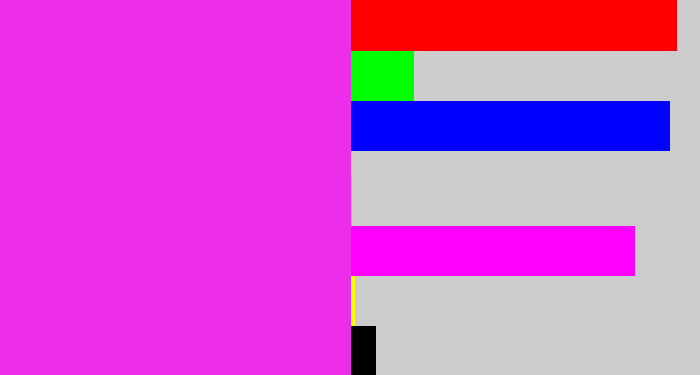 Hex color #ec2de9 - pink/purple