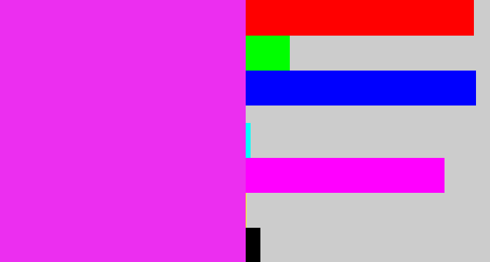 Hex color #ec2ef0 - pink/purple