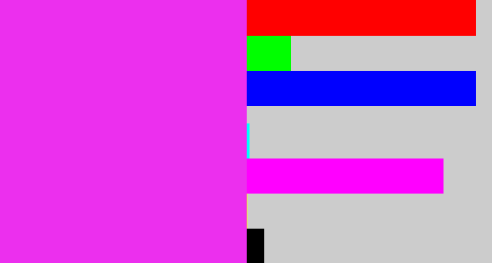 Hex color #ec2fee - pink/purple