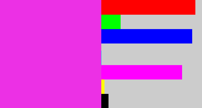 Hex color #ec30e5 - pink/purple