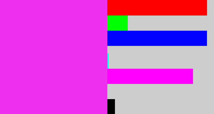 Hex color #ec30ee - pink/purple
