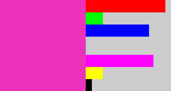Hex color #ec32bc - purpleish pink