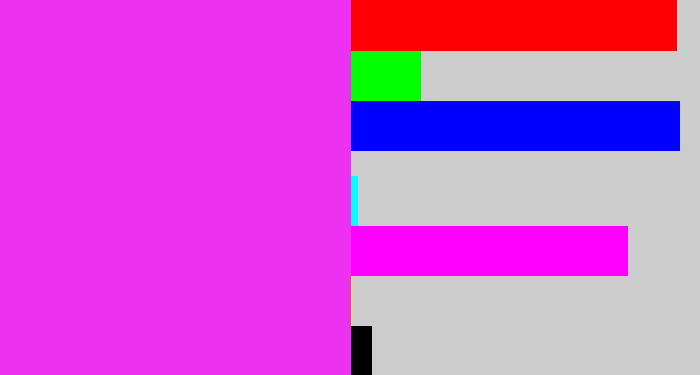 Hex color #ec32f0 - pink/purple
