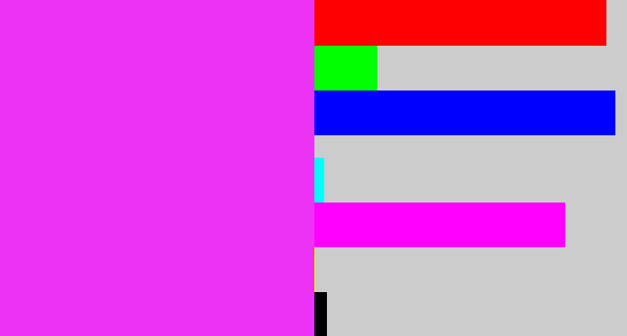 Hex color #ec32f4 - pink/purple