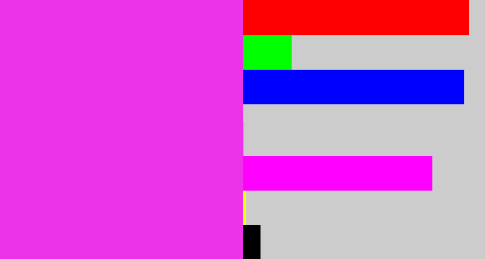 Hex color #ec33e9 - pink/purple