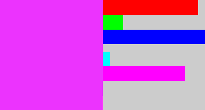 Hex color #ec33fe - pink/purple