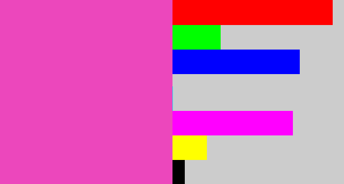 Hex color #ec47bc - purpleish pink