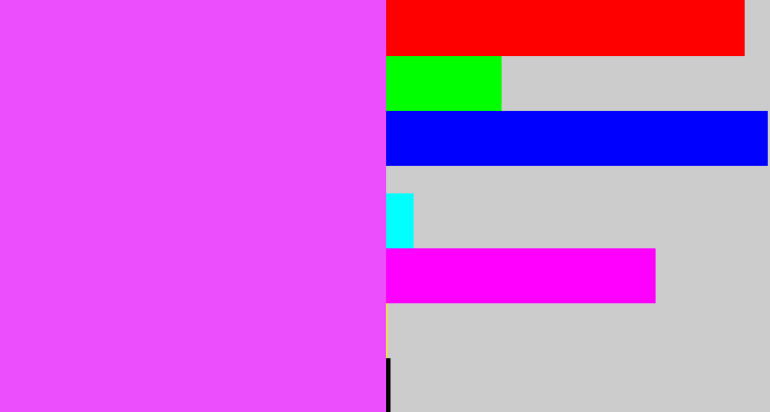 Hex color #ec4dfd - heliotrope