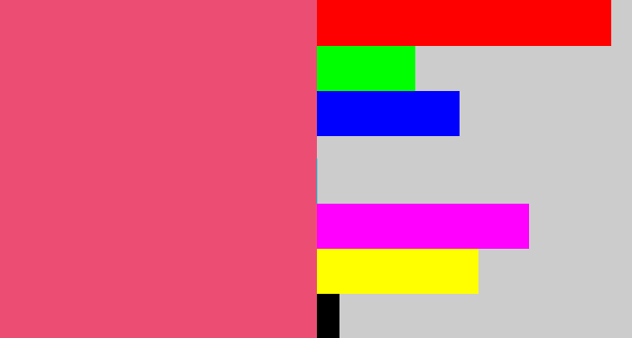 Hex color #ec4e73 - warm pink