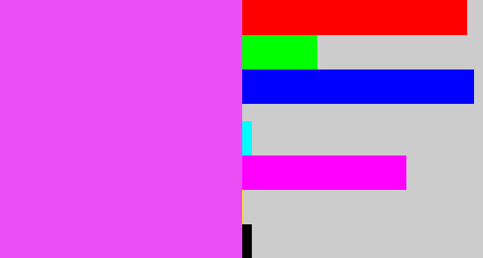 Hex color #ec4ff6 - heliotrope