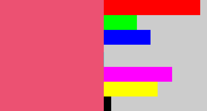 Hex color #ec5172 - warm pink
