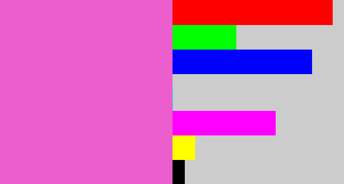 Hex color #ec5ece - purpleish pink