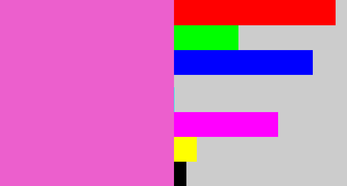 Hex color #ec5fcd - purpleish pink