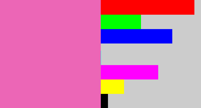 Hex color #ec66b6 - bubblegum
