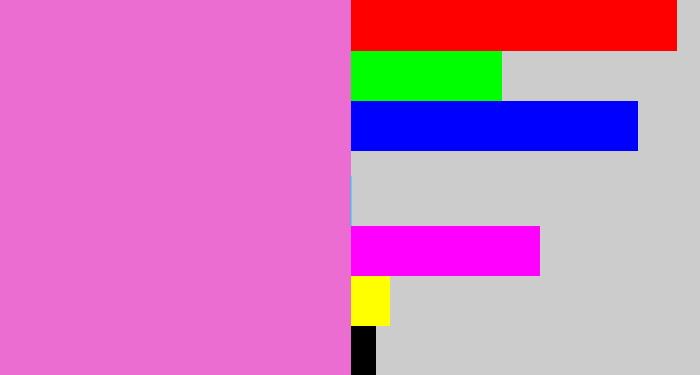 Hex color #ec6dd1 - purply pink