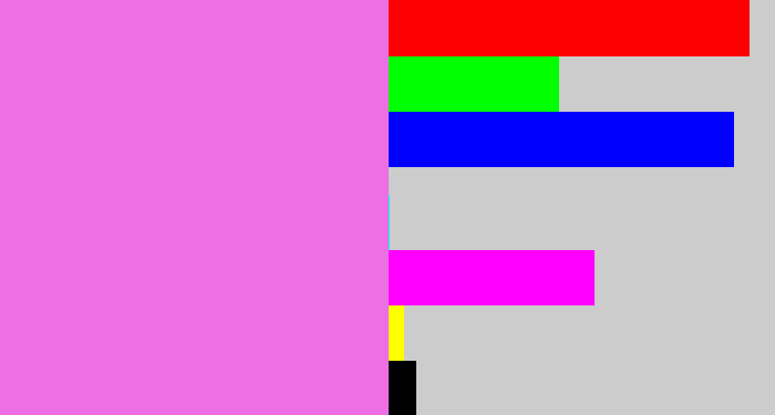 Hex color #ec6fe3 - purply pink