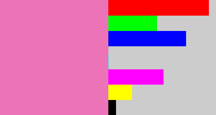 Hex color #ec73b8 - bubblegum