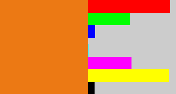 Hex color #ec7914 - orange