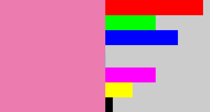Hex color #ec7baf - pinky