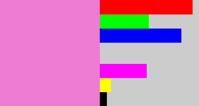 Hex color #ec7dd2 - lavender pink