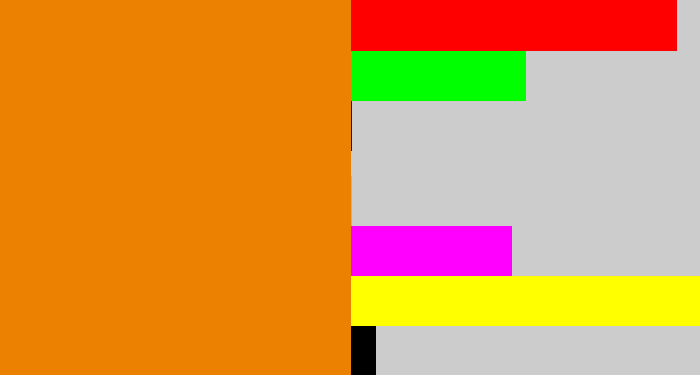 Hex color #ec8001 - pumpkin