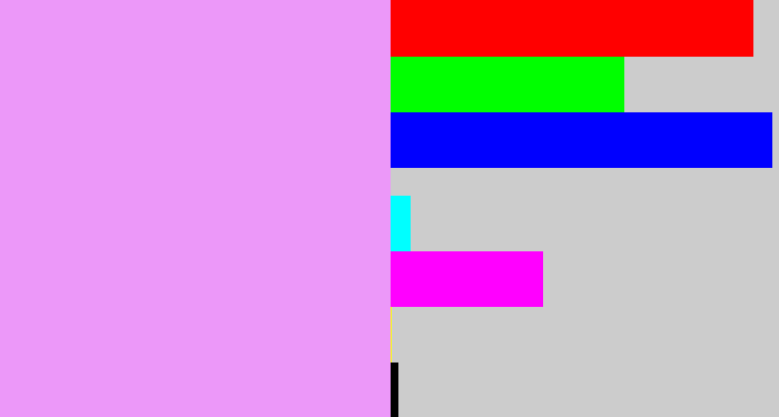 Hex color #ec98f9 - lilac