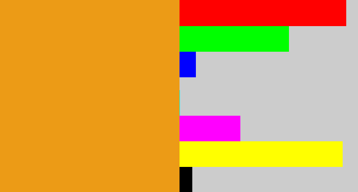 Hex color #ec9b16 - squash