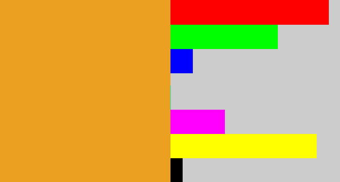 Hex color #eca022 - squash
