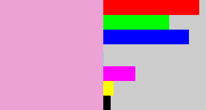 Hex color #eca2d4 - powder pink