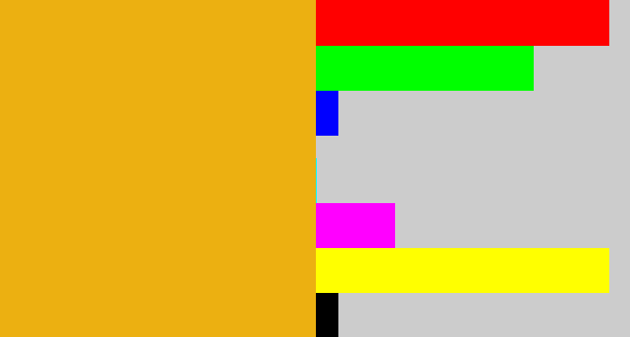 Hex color #ecb011 - squash