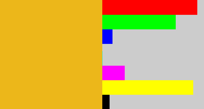Hex color #ecb71a - squash