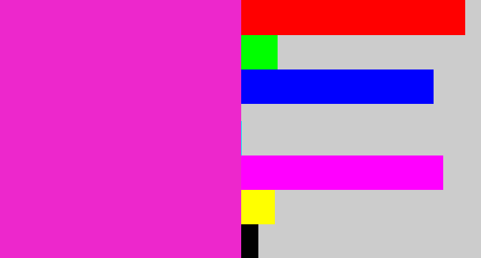 Hex color #ed27cc - purple/pink