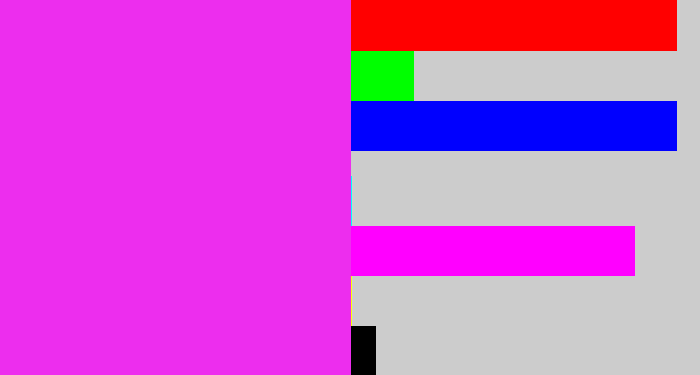 Hex color #ed2dee - pink/purple