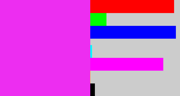 Hex color #ed2df1 - pink/purple