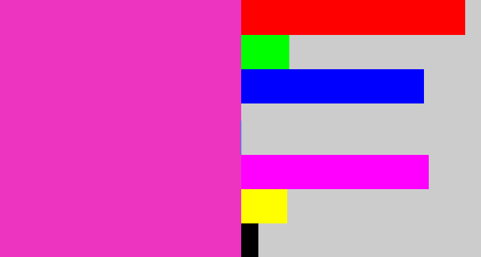 Hex color #ed34c1 - purple pink