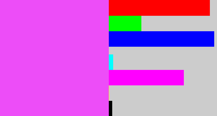 Hex color #ed4df8 - heliotrope