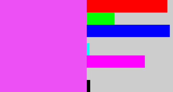 Hex color #ed51f4 - light magenta