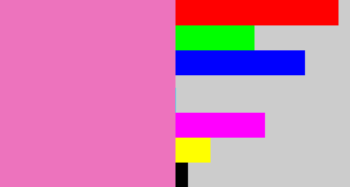Hex color #ed73bd - bubblegum
