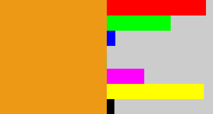 Hex color #ed9915 - squash