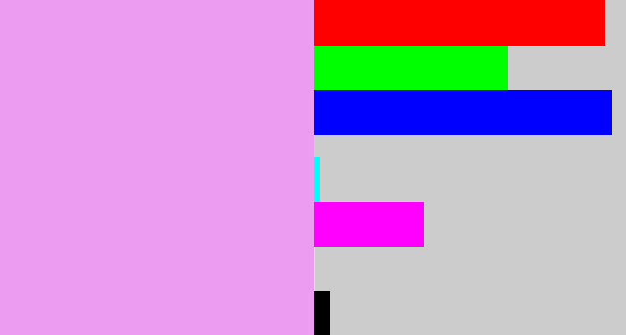 Hex color #ed9df1 - lilac