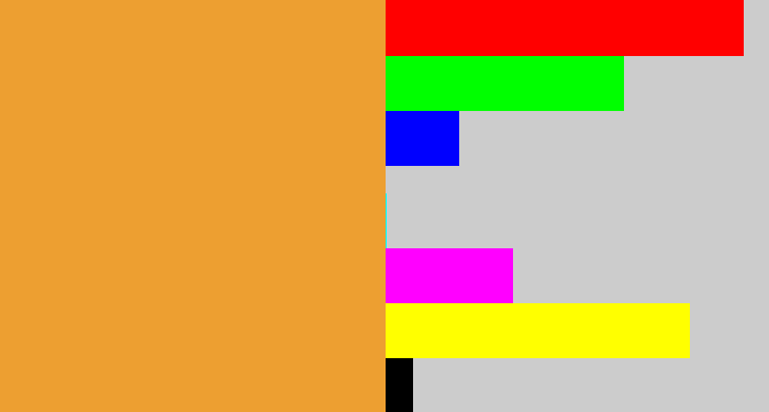 Hex color #ed9f31 - mango