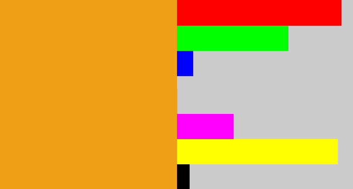 Hex color #eda016 - squash
