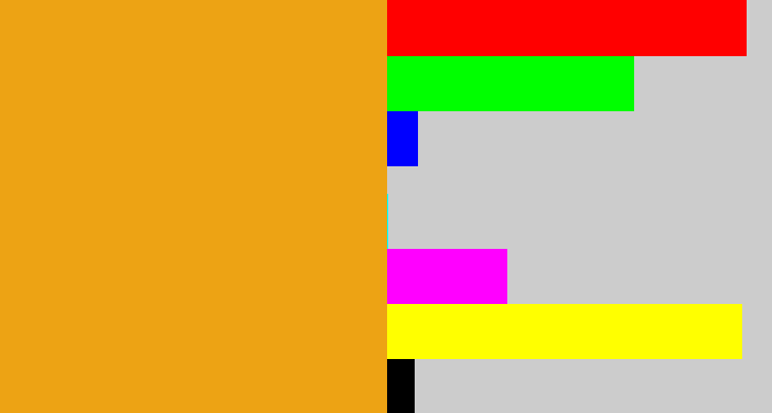 Hex color #eda314 - squash