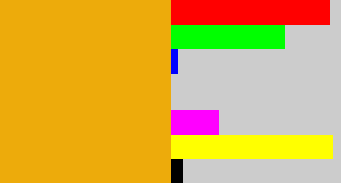 Hex color #edab0b - squash