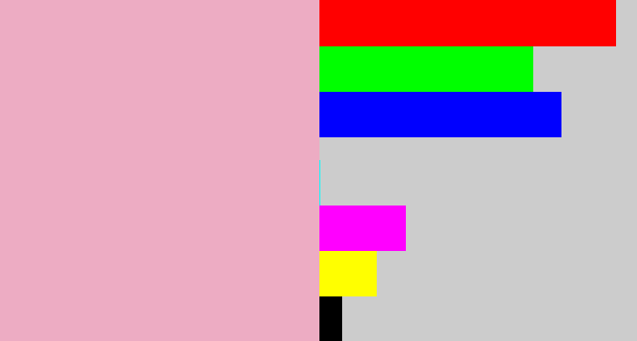 Hex color #edacc3 - soft pink