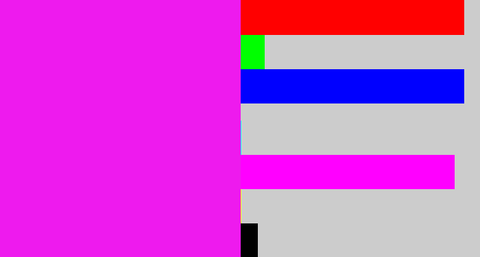 Hex color #ee1aee - pink/purple