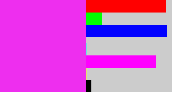 Hex color #ee2eef - pink/purple
