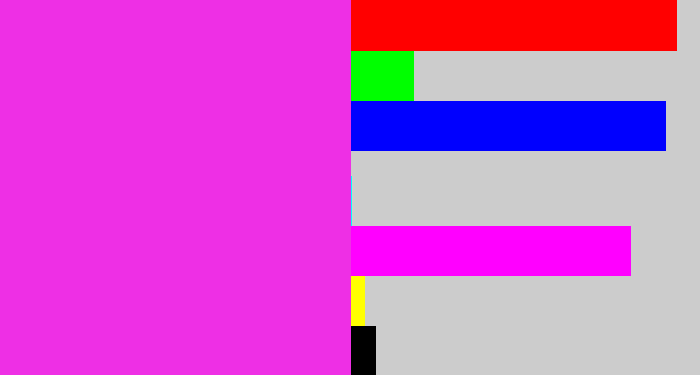 Hex color #ee2fe5 - pink/purple