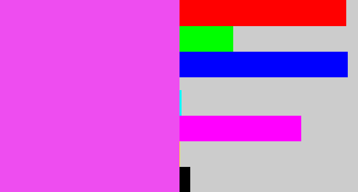 Hex color #ee4df0 - heliotrope